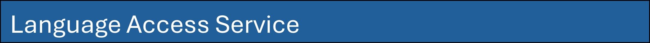 25 Language Access Service