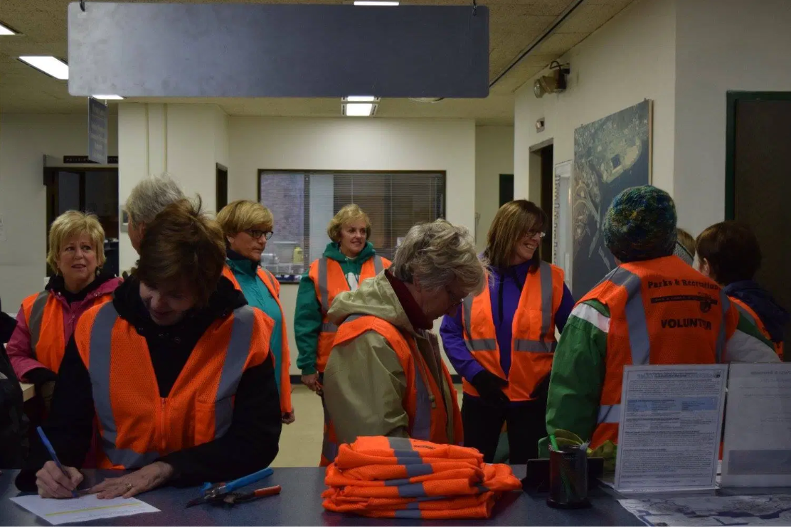 Volunteers Completing Paperwork