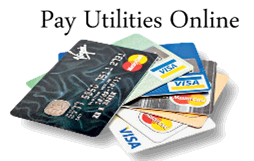 Pay utilities online with credit cards
